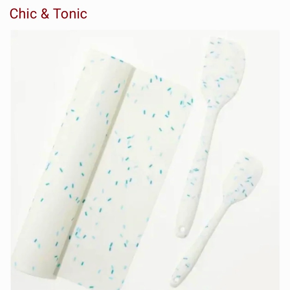 Silicone Baking Set Chic&Tonic silicone baking mat two baking spatulas